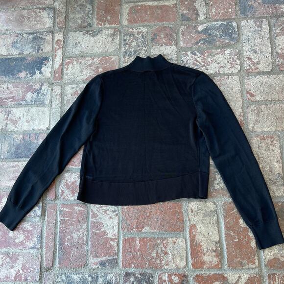 Sweaty Betty Black Knit Top Sweater Mock Neck Sweatshirt Size S - Picture 3 of 3